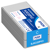 EPSON Cyan Ink Catridge for ColorWorks TM-C3500 (32.6ml). SJIC22PC, C33S020581